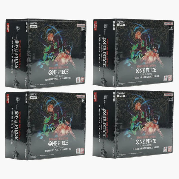 2024 Bandai One Piece Card Game Wings Of The Captain Booster Box (op-06) (english) 4x Lot