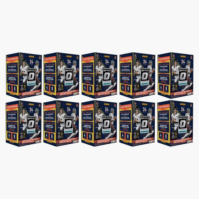 2024 Panini Donruss Optic Football Blaster Box (purple Shock Parallels) 10x Lot