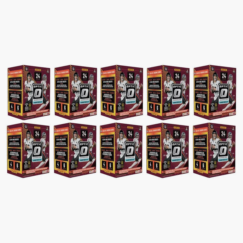 2024 Panini Optic Donruss Nfl Football Blaster Box 10x Lot (pink Parallels)