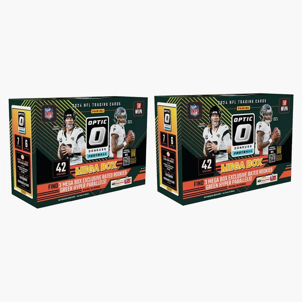 2024 Panini Optic Donruss Nfl Football Mega Box 2x Lot