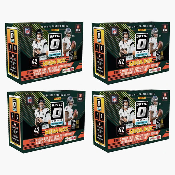 2024 Panini Optic Donruss Nfl Football Mega Box 4x Lot