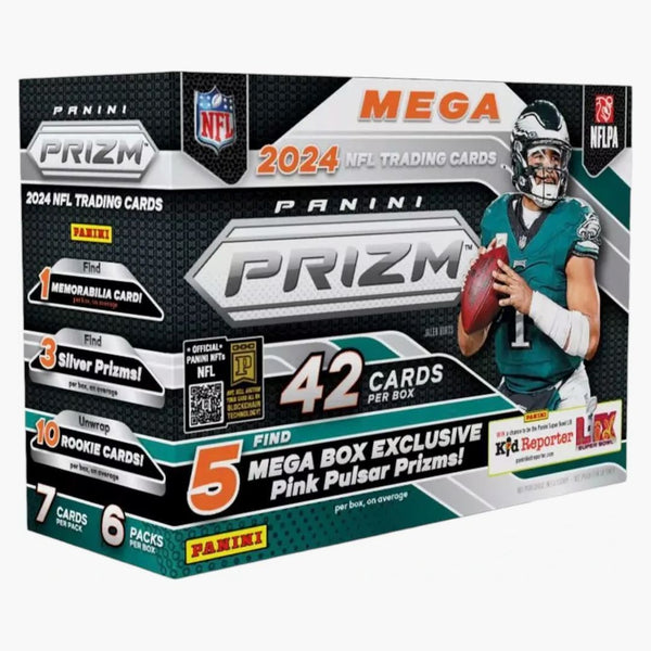 2024 Panini Prizm Nfl Mega Box (pink Pulsar Prizms)