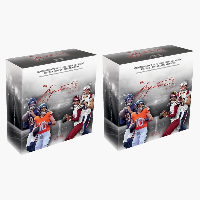 2024 Topps Signature Class Football Mega Box 2x Lot