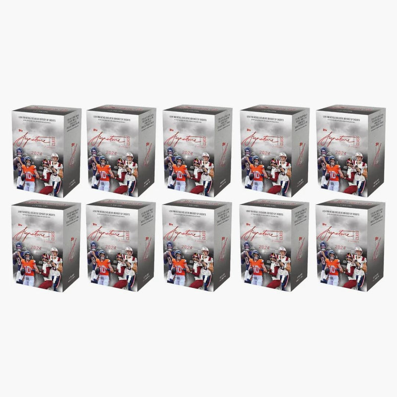 2024 Topps Signature Class Football Value Box 10x Lot
