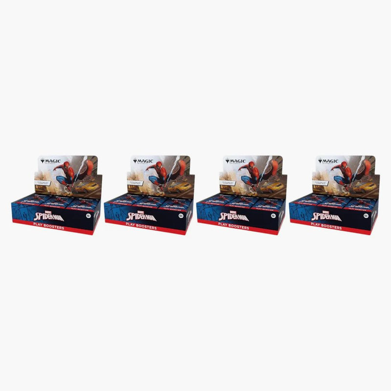 2025 Magic: The Gathering Marvel's Spider-man Play Booster Box 4x Lot