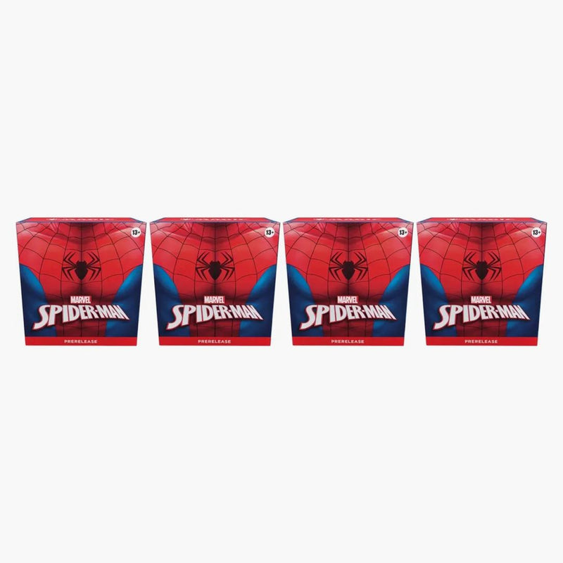 2025 Magic: The Gathering Marvel's Spider-man Prerelease Pack 4x Lot