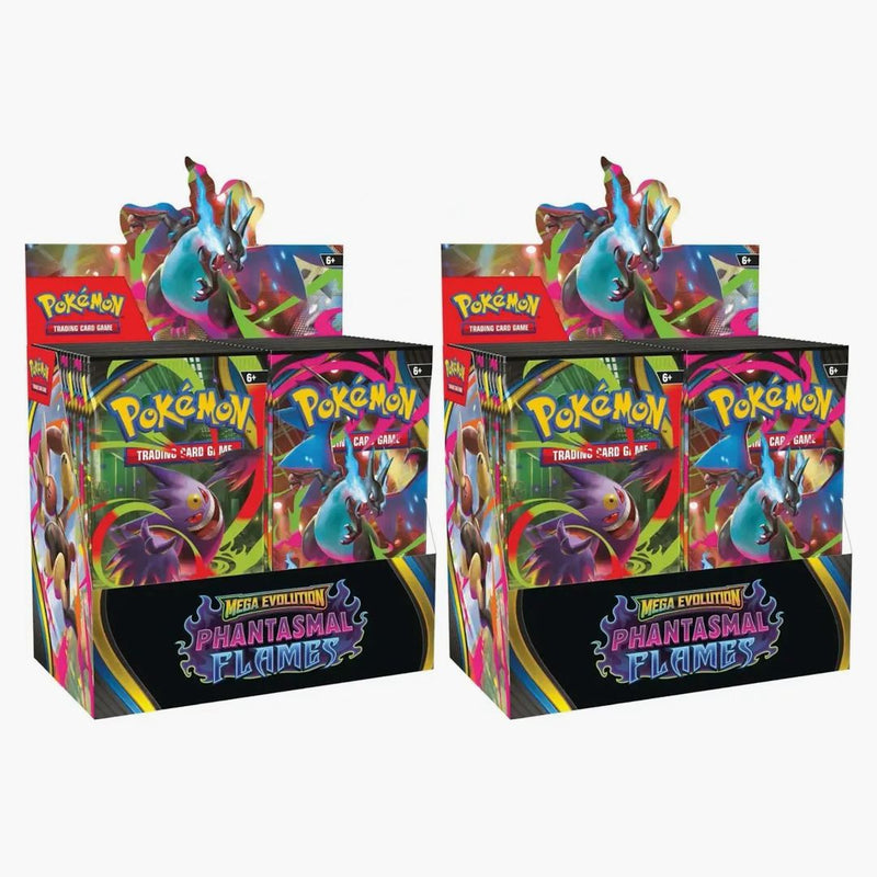 2025 Pokémon Mega Evolution Phantasmal Flames Booster Box 2x Lot