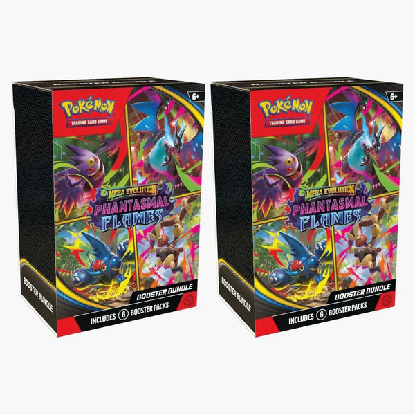 2025 Pokémon Mega Evolution Phantasmal Flames Booster Bundle 2x Lot