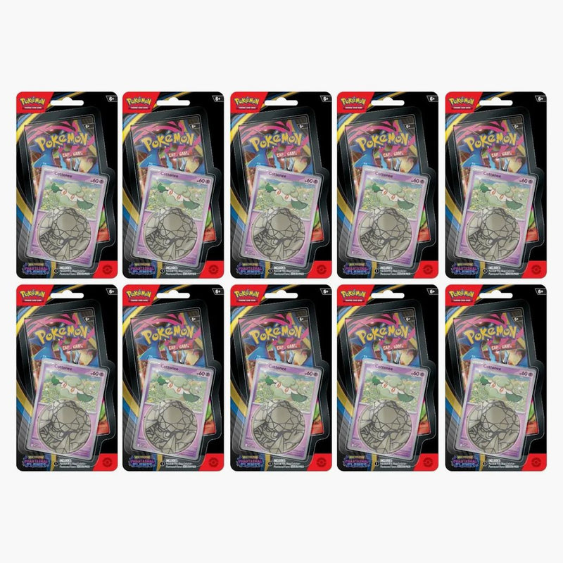 2025 Pokémon Mega Evolution Phantasmal Flames Cottonee Blister Pack 10x Lot