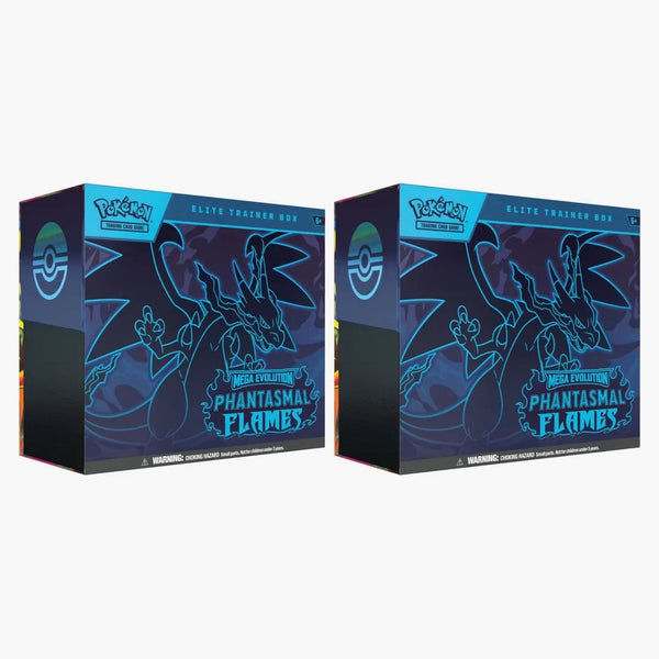 2025 Pokémon Mega Evolution Phantasmal Flames Elite Trainer Box 2x Lot