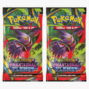 2025 Pokémon Mega Evolution Phantasmal Flames Mega Gengar Booster Pack 2x Lot