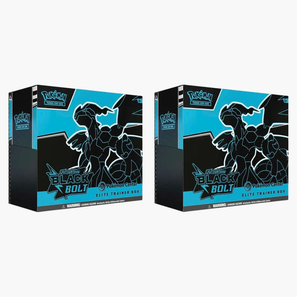 2025 Pokémon Scarlet & Violet Black Bolt Pokemon Center Elite Trainer Box 2x Lot
