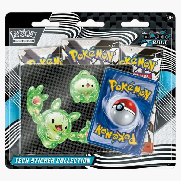 2025 Pokémon Scarlet & Violet Black Bolt Tech Sticker Collection Blister Pack