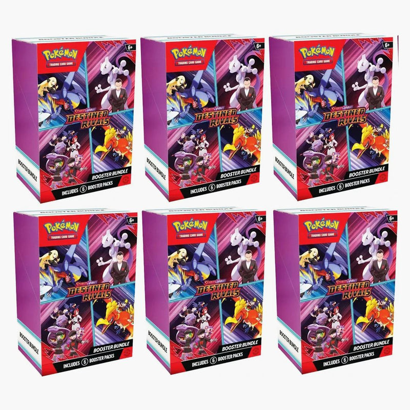2025 Pokémon Scarlet & Violet Destined Rivals Booster Bundle 6x Lot