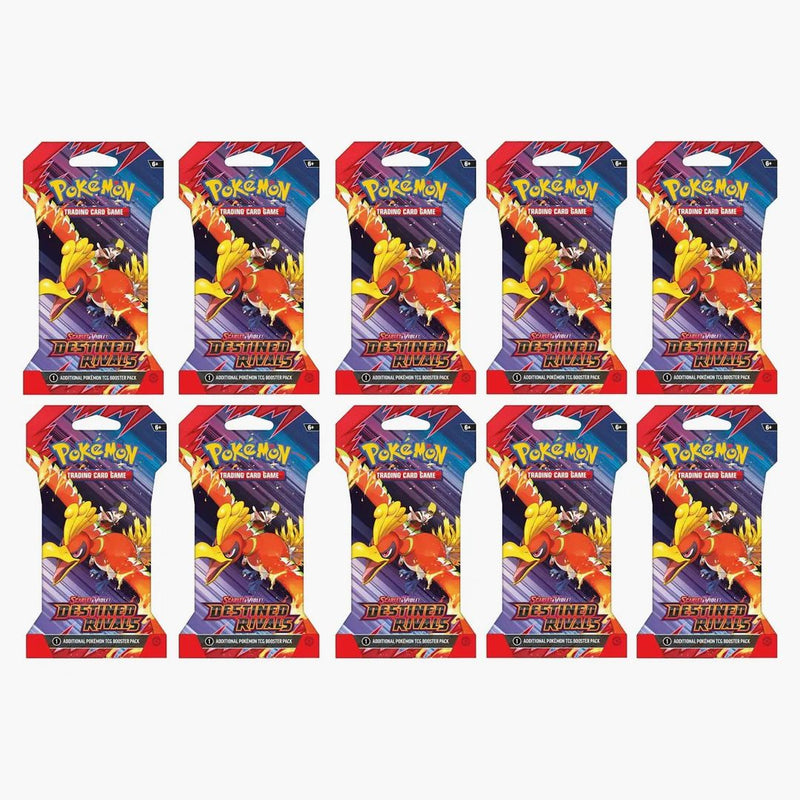 2025 Pokémon Scarlet & Violet Destined Rivals Booster Pack 10x Lot (artwork May Vary)