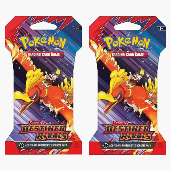 2025 Pokémon Scarlet & Violet Destined Rivals Booster Pack 2x Lot (artwork May Vary)