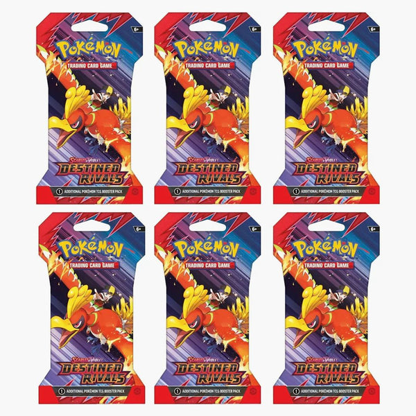 2025 Pokémon Scarlet & Violet Destined Rivals Booster Pack 6x Lot (artwork May Vary)