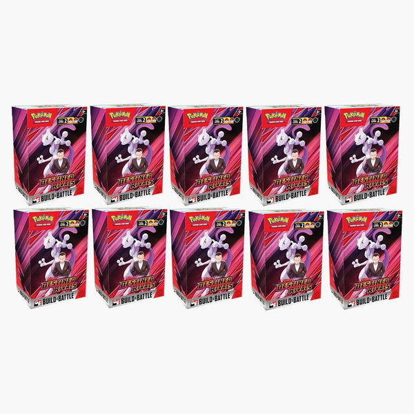 2025 Pokémon Scarlet & Violet Destined Rivals Build & Battle Box 10x Lot