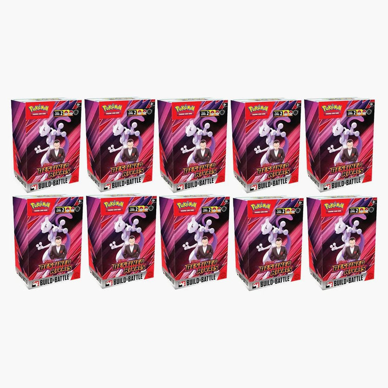 2025 Pokémon Scarlet & Violet Destined Rivals Build & Battle Box 10x Lot
