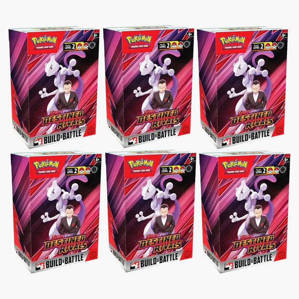 2025 Pokémon Scarlet & Violet Destined Rivals Build & Battle Box 6x Lot