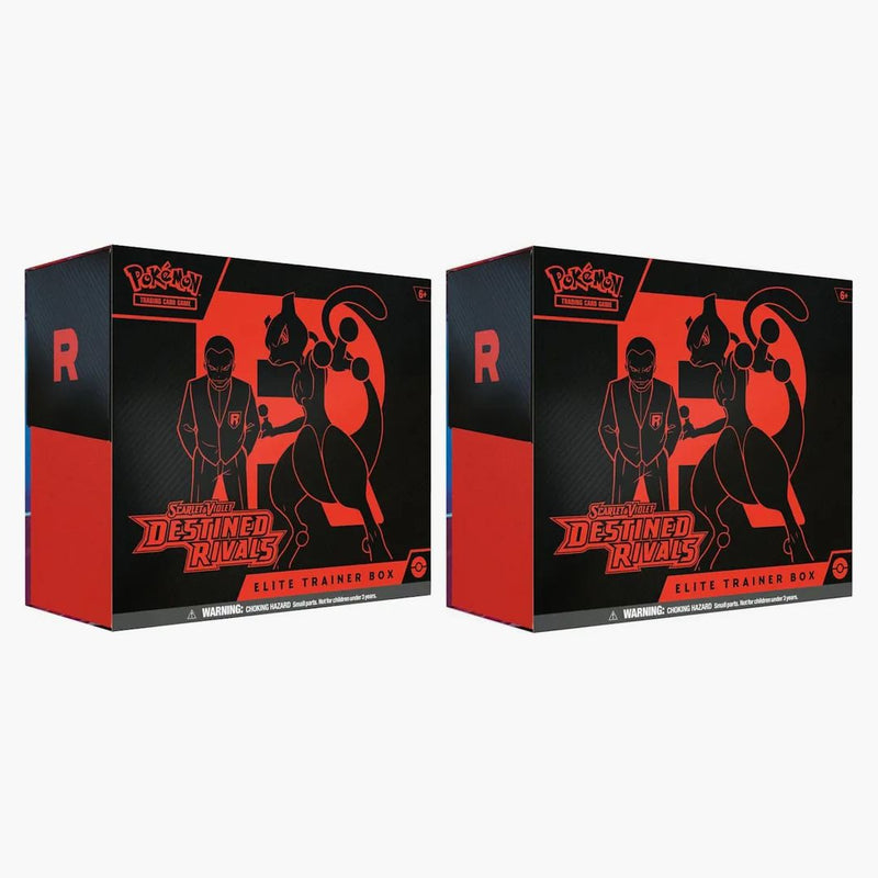 2025 Pokémon Scarlet & Violet Destined Rivals Elite Trainer Box 2x Lot