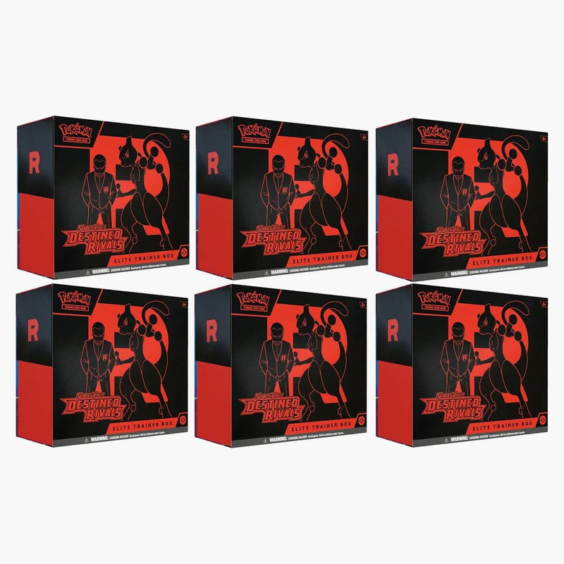 2025 Pokémon Scarlet & Violet Destined Rivals Elite Trainer Box 6x Lot