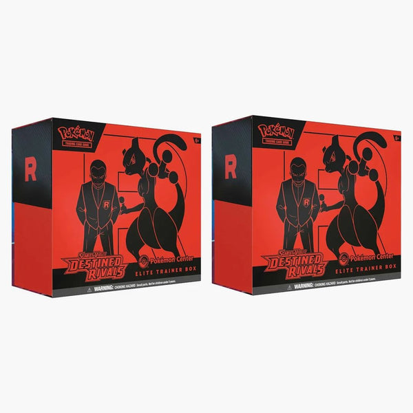 2025 Pokémon Scarlet & Violet Destined Rivals Pokemon Center Elite Trainer Box 2x Lot