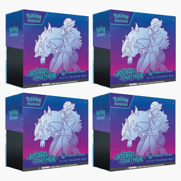 2025 Pokémon Scarlet & Violet Journey Together Pokemon Center Elite Trainer Box 4x Lot
