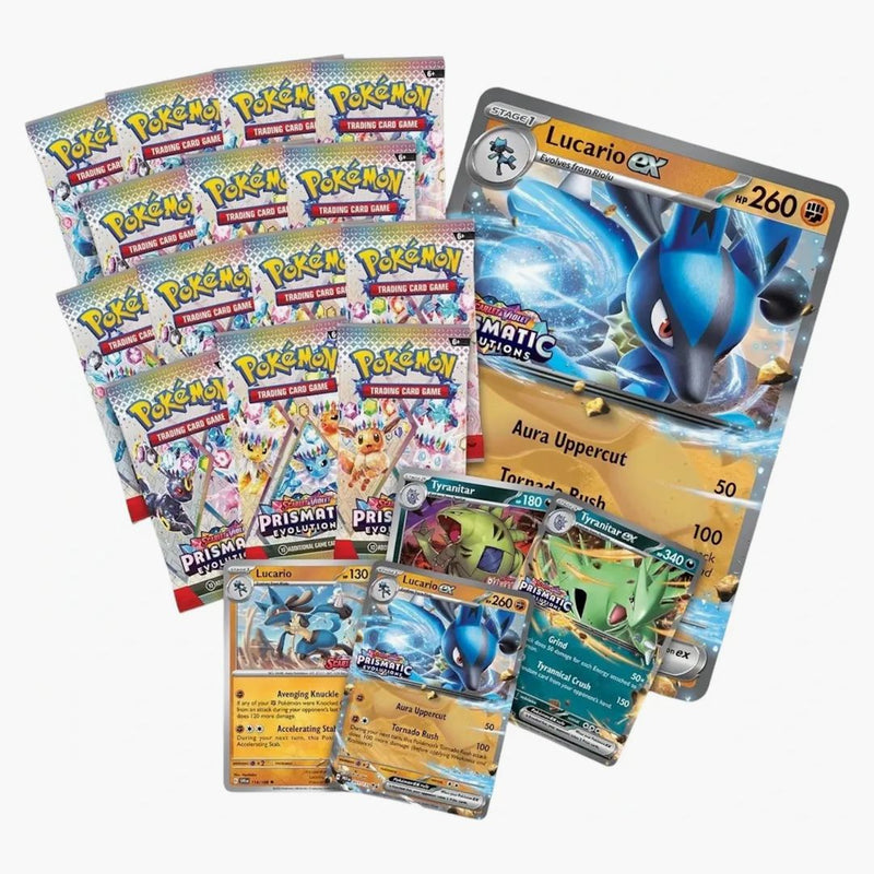 2025 Pokémon Scarlet & Violet Prismatic Evolutions Lucario Ex & Tyranitar Ex Premium Collection (sam's Club Exclusive) 2x Lot