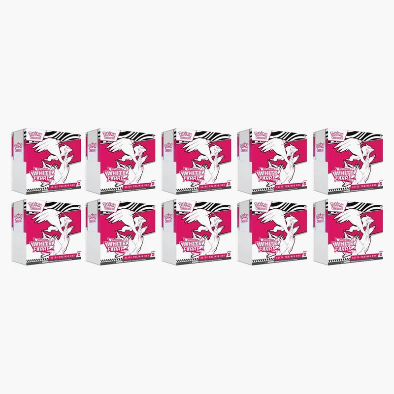 2025 Pokémon Scarlet & Violet White Flare Elite Trainer Box 10x Lot