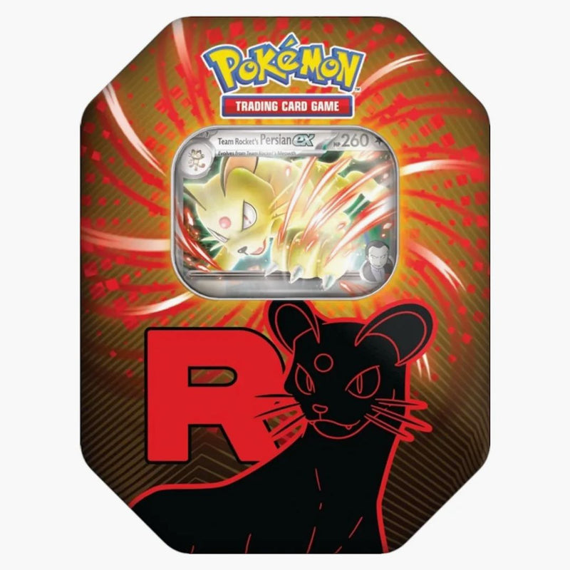 2025 Pokémon Team Rocket Persian Ex Tin Case (eu)