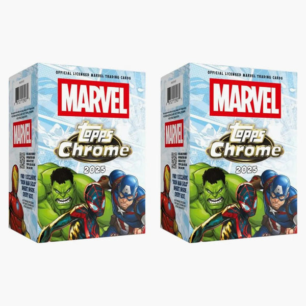 2025 Topps Marvel Comics Chrome Value Box 2x Lot