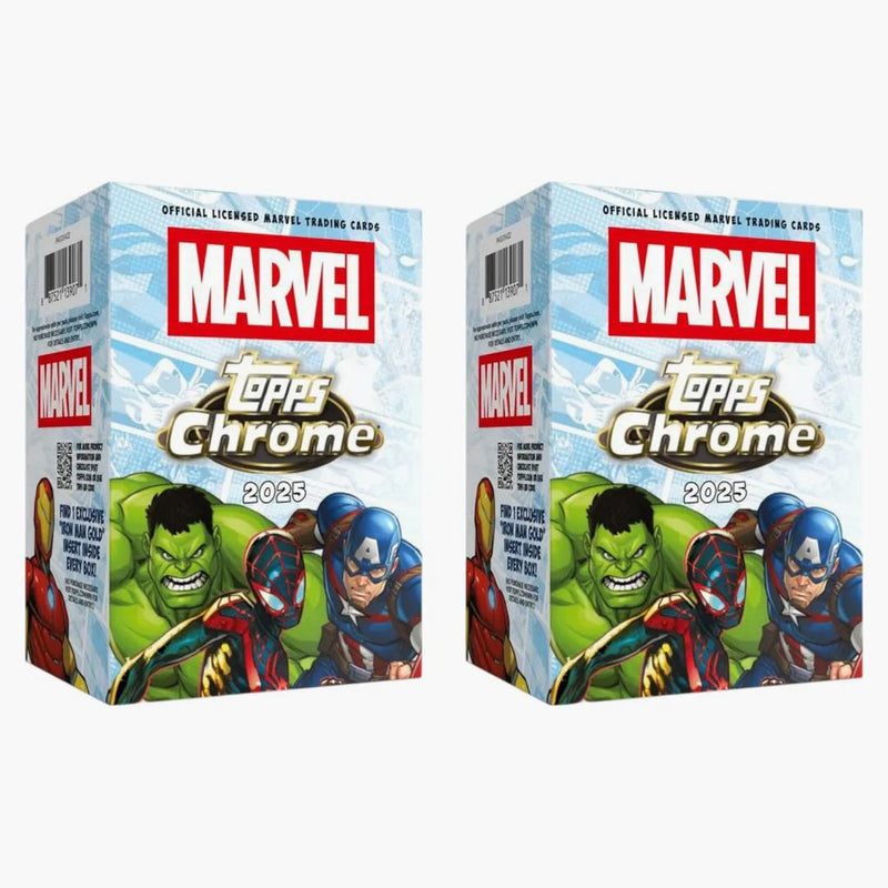 2025 Topps Marvel Comics Chrome Value Box 2x Lot