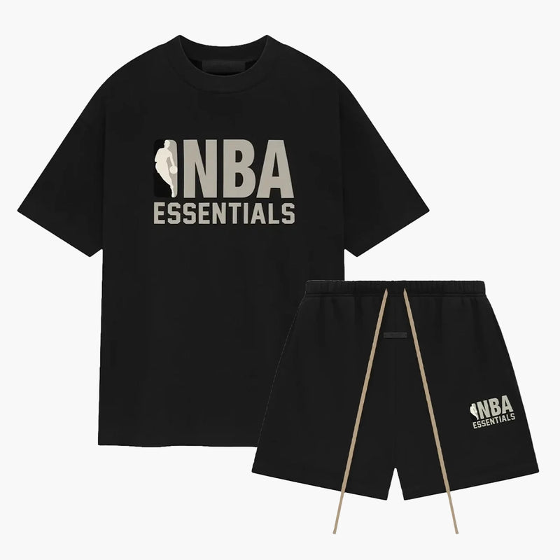 Fear of God Essentials (SS25) NBA Black - Summerset (T-Shirt & Short)