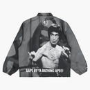 Bape X Bruce Lee Coach Jacket Black White