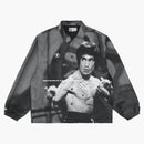 Bape X Bruce Lee Coach Jacket Black White