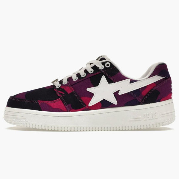 Kąpiel małpa bape sta Low Kolor Camo Purple