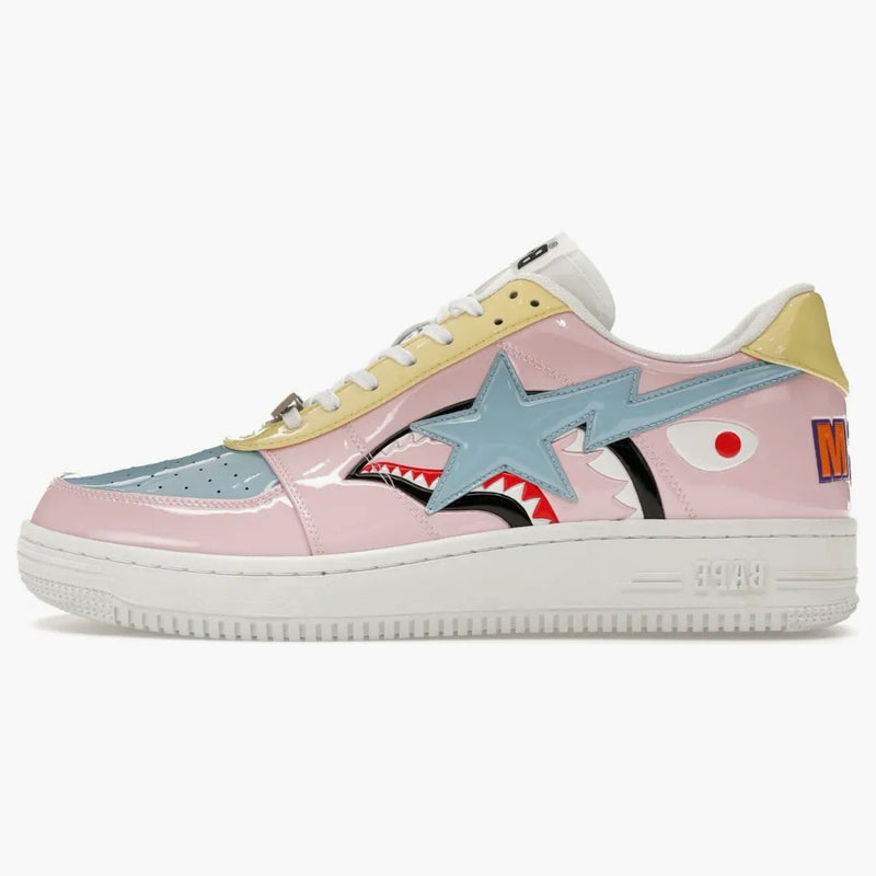 A Bathing Ape Bape StA Low M2 20th anniversary patent pink