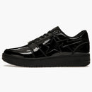 A Bathing Ape Bape StA Low Patent Black