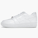 A Bathing Ape Bape StA Low Patent White
