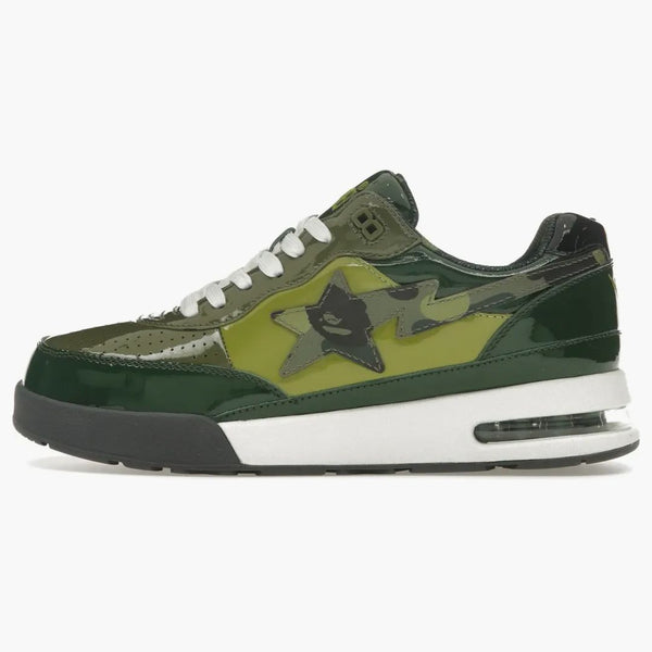 A Bathing Ape Bape Road Sta Patent Leather Green (2022)