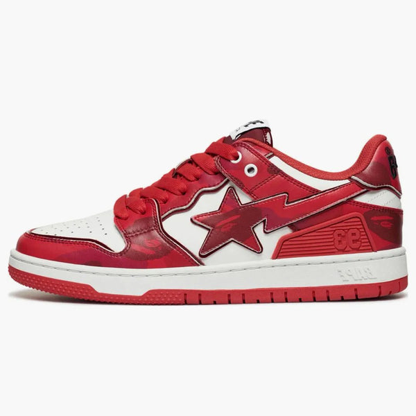 A Bathing Ape Bape Sk8 Sta #1 M2 Red Camo