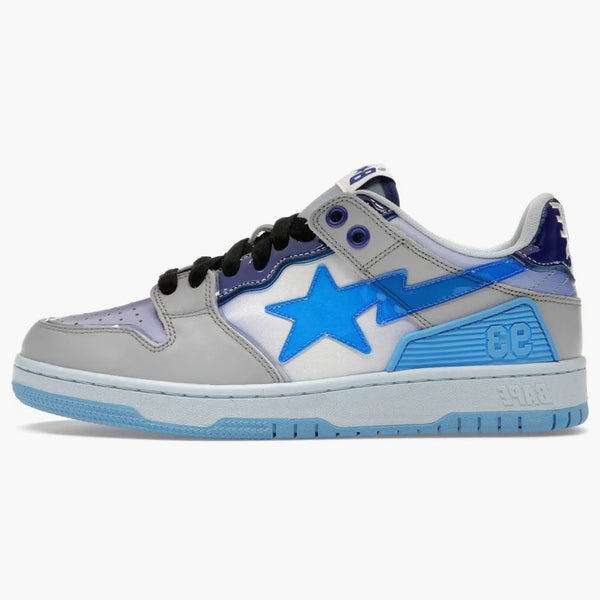En bada bape sk8 sta blå vit