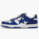A Bathing Ape Bape Sk8 Sta Blue White Patent
