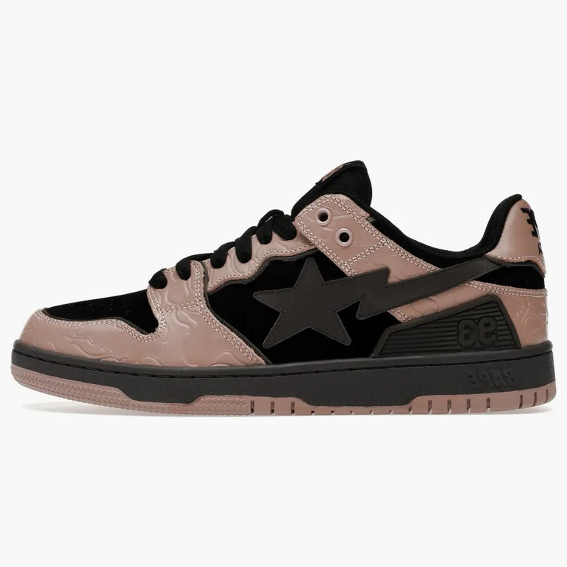 A Bathing Ape Bape Sk8 Sta Dirty Pink Black