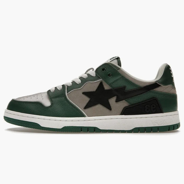 En badape bape sk8 sta green grå