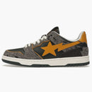 A Bathing Ape Bape Sk8 Sta Gray Mustard Yellow