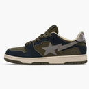 A Bathing Ape Bape Sk8 Sta Navy Khaki Gray
