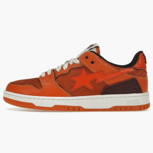 En badape bape sk8 sta orange brun