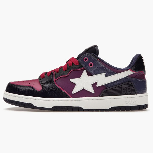 En badape bape sk8 sta lila vit
